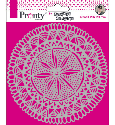 Pronty sapluuna Mandala circle Tribal 15x15cm. (021)
