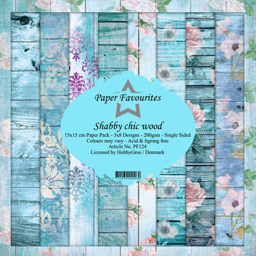 Paper Favourites Shabby Chic wood paperipakkaus 6x6