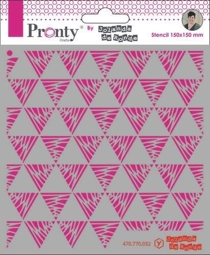 Pronty sapluuna Triangels pattern by Jolanda 15x15cm