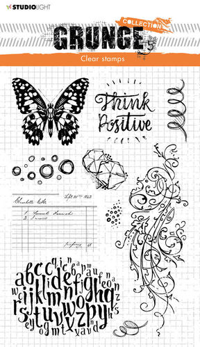 Studio Light Butterfly Grunge Stamps (STAMP207)