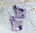 Violetti marmoroitu - korvakorut